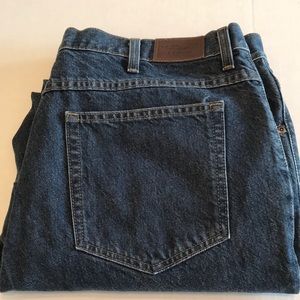 LL Bean jeans.